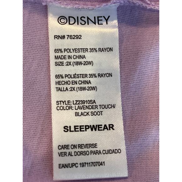 Disney Nightmare Before Christmas Purple Graphic Tank Top Plus Size 2X - Picture 5 of 5